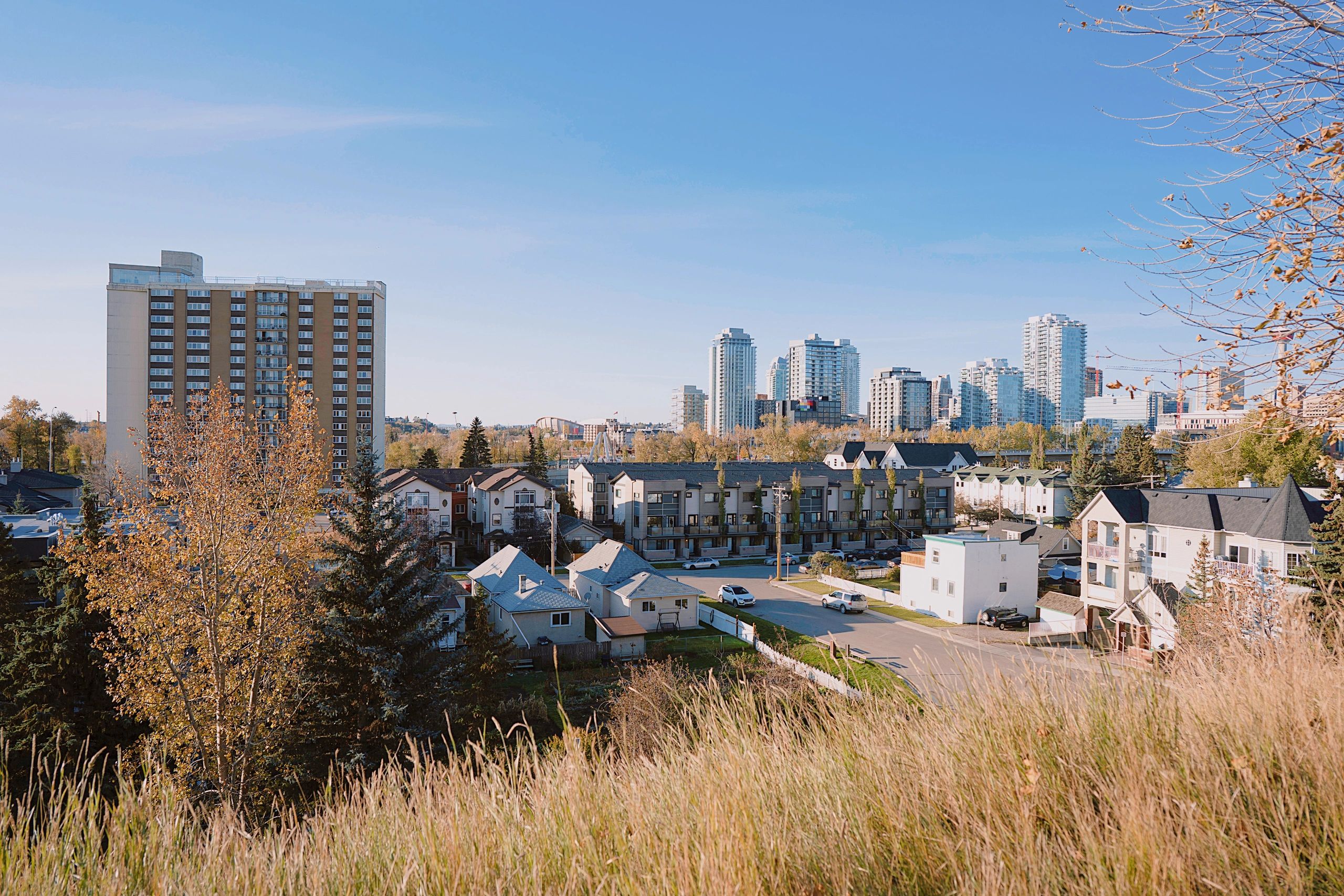 Calgary city view representing Canadian operations